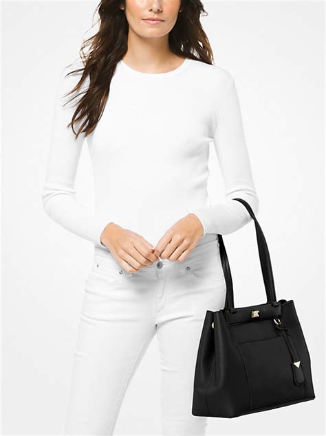 michael kors meredith medium pebbled leather tote|MICHAEL Michael Kors Womens Meredith Leather Pebbled Tote .